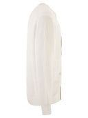 Boss Ribbed Cotton Cardigan With Contrast Buttons