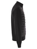 Cardigan de laine et de baisse de la laine et du bas