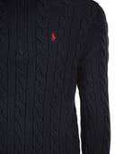 Polo Ralph Lauren Cotton Cable Knit Jumper With Zip Fastening