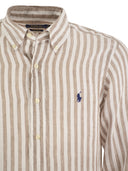 Polo Ralph Lauren Custom Fit Striped Linen Shirt