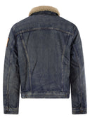 Chaqueta de camionero de mezclilla forrada de polo ralph lauren