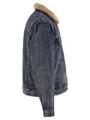 Chaqueta de camionero de mezclilla forrada de polo ralph lauren