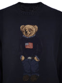 Polo Ralph Lauren Bear Polo Shirt In Cotton And Linen