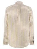 Polo Ralph Lauren Custom Fit Striped Linen Shirt