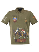 Polo Ralph Lauren Cotton Polo Shirt With Polo Challenge Cup Graphic Print