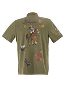 Polo Ralph Lauren Cotton Polo Shirt With Polo Challenge Cup Graphic Print