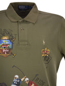 Polo Ralph Lauren Cotton Polo Shirt With Polo Challenge Cup Graphic Print