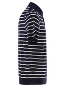 Polo Ralph Lauren Cotton And Linen Striped Knitted Polo Shirt