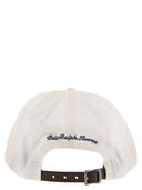 Polo Ralph Lauren Berretto da baseball in cotone con scritta Ralph's Ricamo del beach club