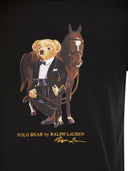 Polo Ralph Lauren T Shirt With Polo Bear Print In Riding Attire