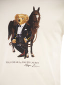 Polo Ralph Lauren T Shirt With Polo Bear Print In Riding Attire