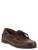 Paraboot Leather Boat Shoes With Laces