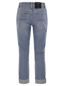 7 For All Mankind Relaxed Skinny Groovy Medium Waist Boyfriend Jeans