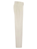 7 For All Mankind Tess Trouser Cotton And Linen Trousers
