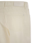 7 For All Mankind Tess Trouser Cotton And Linen Trousers