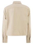 7 For All Mankind Stretch Cotton Shirt With Chest Pocket