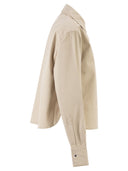 7 For All Mankind Stretch Cotton Shirt With Chest Pocket