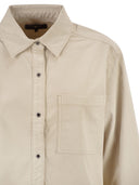 7 For All Mankind Stretch Cotton Shirt With Chest Pocket