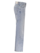 7 For All Mankind Straight Fit Light Wash Vintage Effect Denim Jeans