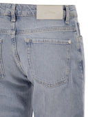 7 For All Mankind Straight Fit Light Wash Vintage Effect Denim Jeans