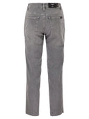 7 For All Mankind Calie Straight Ankle Stretch Denim Jeans With Metallic Fibre