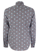 Fedeli Printed Stretch Cotton Voile Shirt