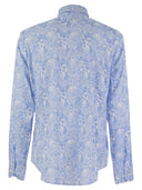 Fedeli Printed Stretch Cotton Voile Shirt