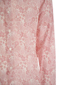 Fedeli Printed Stretch Cotton Voile Shirt