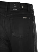 7 For All Mankind Lotta utsvängda jeans med hög midja