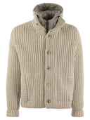 Fedeli Cashmere Jacket With Detachable Bib
