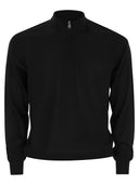 Fedeli Favonio Superfine Wool Half Zip Sweater