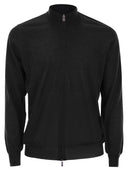 Fedeli Favonio Virgin Wool Sweater With Full Zipper