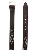 Ceinture en cuir cloutée Alberto Luti