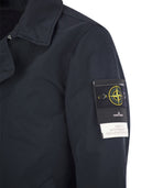 Stone Island Short Trench Coat With Anti Drip Treatment