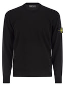 Stone Island Crew Neck Sweater In Virgin Wool