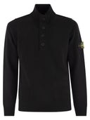 Stone Island Buttoned Rollkragenpullover Jumper