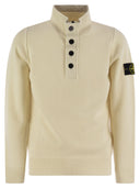 Stone Island Buttoned Turtleneck Jumper