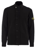 Stone Island High Necked Buttoned Cardigan