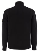 Stone Island High Necked Buttoned Cardigan