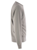 Bluza na szyję z ekipy Stone Island w matowej bawełnie