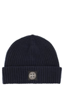Stone Island Virgin Wool Cap With Logo