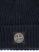 Stone Island Virgin Wool Cap With Logo