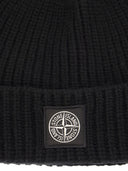 Stone Island Virgin Wool Cap With Logo