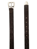 Alberto Luti Crocodile Effect Leather Belt