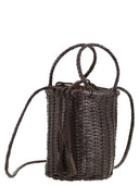 Dragon Lina Mini Woven Leather Bag
