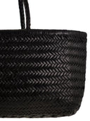 Dragon Bamboo Triple Jump Big Woven Leather Bag