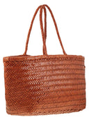 Dragon Triple Jump Big Woven Leather Bag