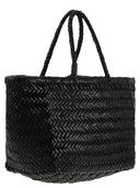 Dragon Triple Jump Small Woven Leather Bag