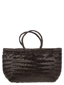 Bolso de cuero tejido de salto triple de dragón
