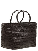 Bolso de cuero tejido de salto triple de dragón